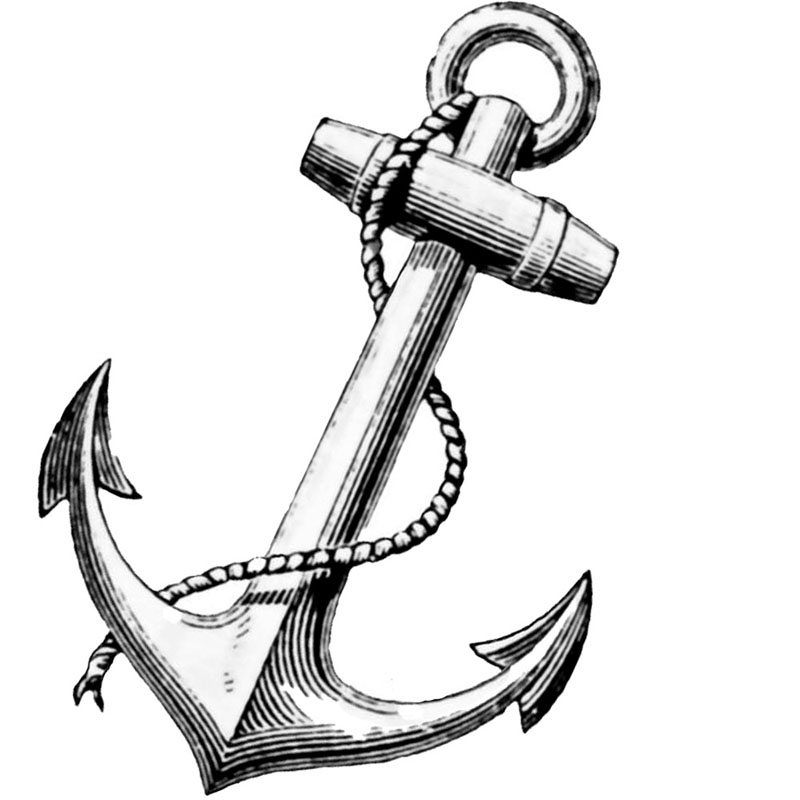 #2447 - Anchor Lg. - Ocean